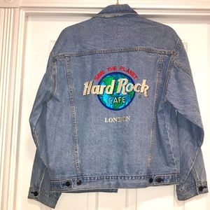 Hard Rock Cafe London Denim Jean Jacket SMALL